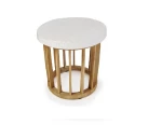 ITHAKA SIDE TABLE ΦΥΣΙΚΟ 50x50xH53cm
