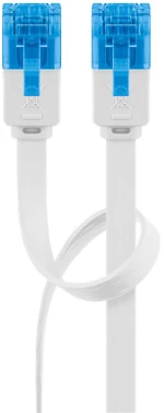 GOOBAY καλώδιο δικτύου 96391, CAT 6A U/UTP, flat, 500MHz, copper, 20m, λευκό