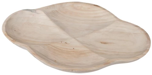 Πιατέλα σερβ.paulownia  οβάλ φυσικό 39,5Χ25Χ4cm