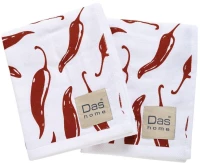 DAS HOME ΣΕΤ ΠΟΤΗΡΟΠΑΝΑ 2ΤΜΧ 40Χ60 0736 BORDEAUX, WHITE