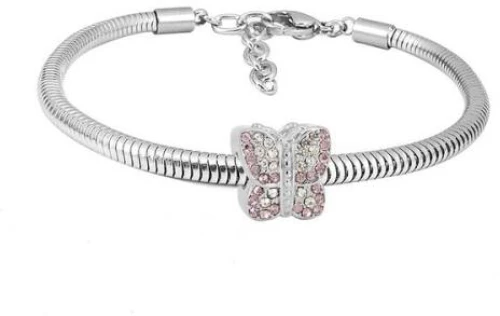 Ατσάλινο βραχιόλι με charm (B3282)