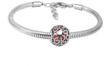 Ατσάλινο βραχιόλι με charm (B3287)