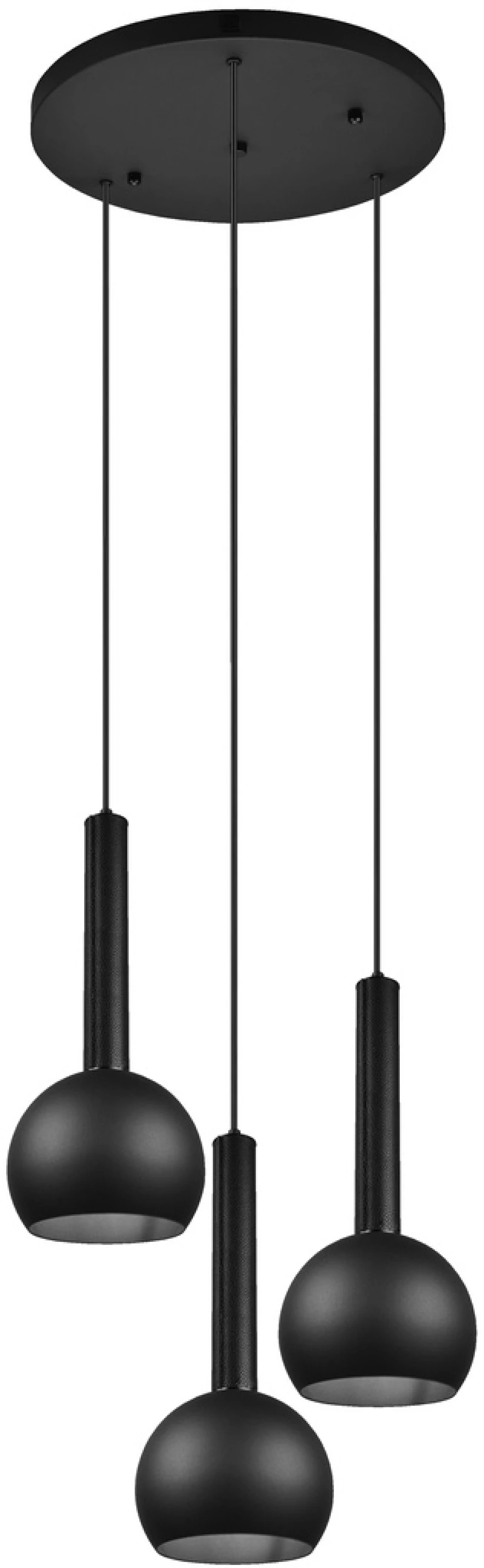 Φωτιστικό Κρεμαστό Cinque CILIANA 316330332 Μαύρο Ματ (Black Mat)