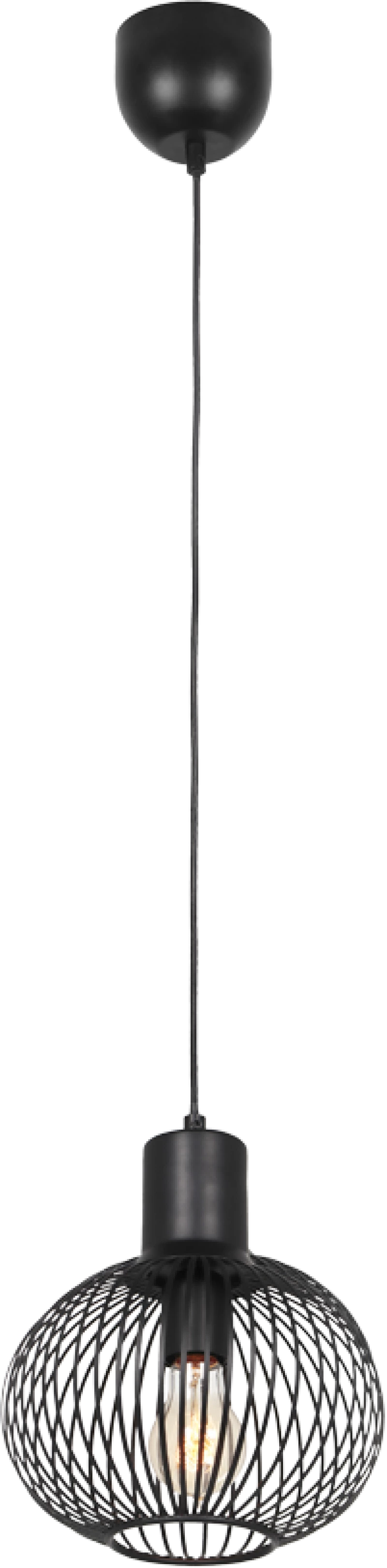 Φωτιστικό Κρεμαστό Trio Lighting GILA 365700132 Μαύρο Ματ (Black Mat)