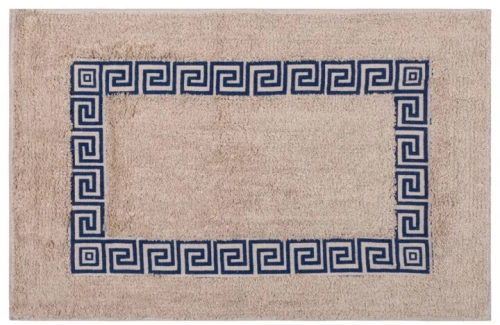 Πατάκι μαίανδρος σκέτο (50cm x 80cm) μπλέ Silk Fashion