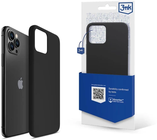 3mk® Back Cover Silicone Θήκη για iPhone 11 Pro Max- Black