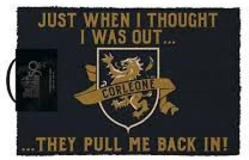 Pyramid International®The Godfather "Thought I Was Out" Doormat