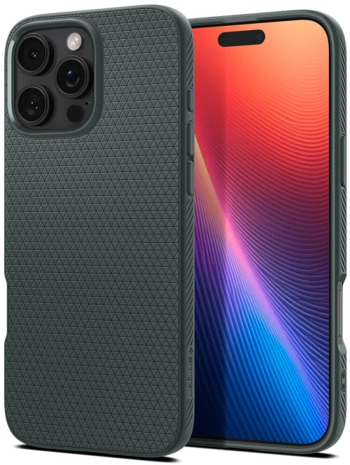 Spigen® Liquid Air Θήκη για iPhone 16 Pro-Abyss Green