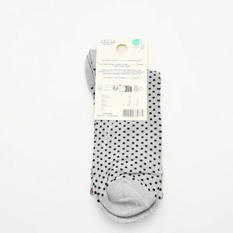 Κάλτσες Γυναικείες Beck Sondergaard 848012-37 Dina Small Dots ασημί