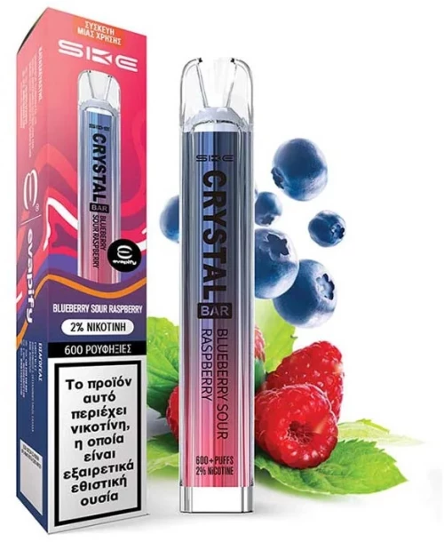 Crystal Bar Blueberry Sour Raspberry 2ml 20mg