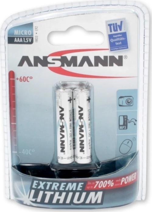 Ansmann Extreme Μπαταρίες Λιθίου AAA 1.5V 2τμχ