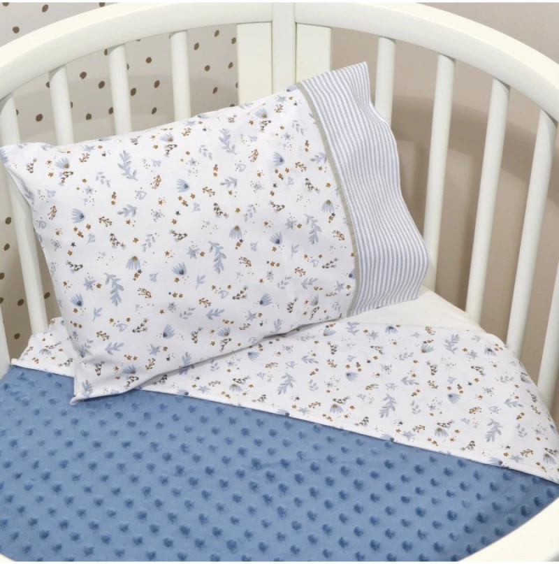 Baby Oliver Minky Κουβέρτα Αγκαλιάς Διπλής Όψης Ραφ 75x95cm 46-6725/401