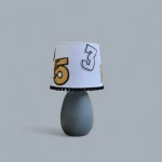 Φωτιστικό glitter letters ceramic base Διαστάσεις 25*15*13 Ε27