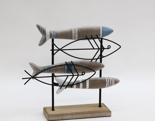 Ψάρια Μεταλλικά με Βάση 41x36.5cm