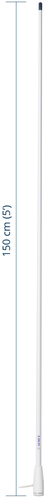 Scout® Κεραία SAR Fiberglass KS-121 121,5 MHz 1,5m (5′)