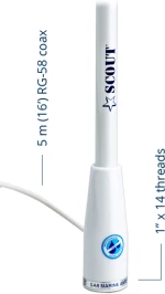 Scout® Κεραία SAR Fiberglass KS-121 121,5 MHz 1,5m (5′)