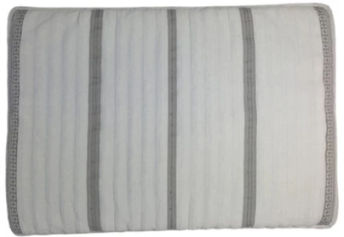 Πατάκι Μπάνιου Αντιολισθιτικό Βαμβακερό Λευκό 60×45cm White Waves Santorini Marine Business