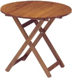 Ανιγκρέ Πτυσσόμενο Τραπέζι Οξιάς Ø65x75cm