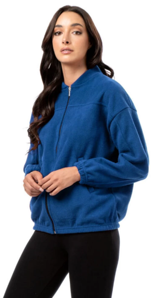 Ζακέτα fleece bomber#1413 Μπλε