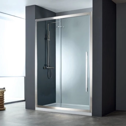Καμπίνα Ντουζιέρας Ευθύγραμμη Devon Noxx 148-151x200cm Clean Glass Inox Brushed