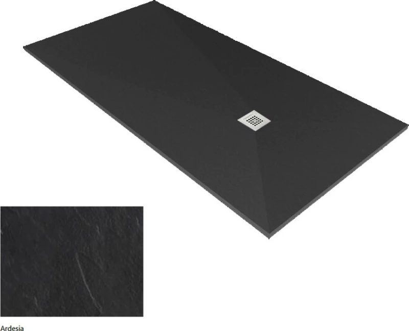 Ντουζιέρα Ορθογώνια Karag Pietra 80X140 Ardesia