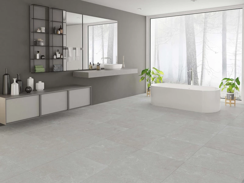 Πλακάκι Stoneline 60Χ60 Rettificato Ceramica Fiore 9822 Γκρι Ματ