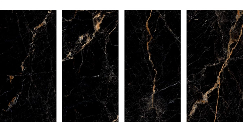 Πλακάκι Galaxy Black 60Χ120 Μαύρο Γυαλιστερό Rettificato