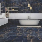 Πλακάκι Caballo Blue 60Χ120 Μπλε Γυαλιστερό Rettificato