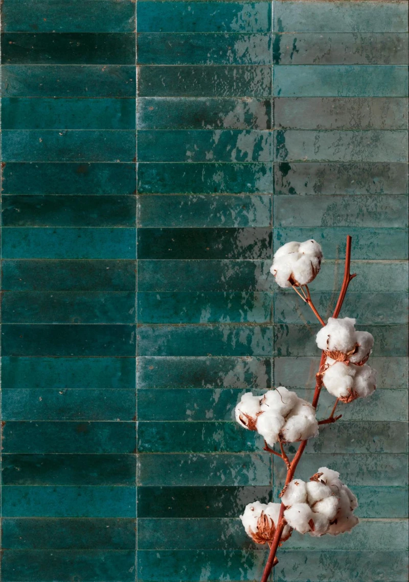 Πλακάκι Marazzi 6x24 cm Lume Lux Blue M6RR Μπλε