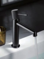 Μπαταρία Νιπτήρα Αναμεικτική Excel Viento Black Matt 170135510 Μαύρο Ματ
