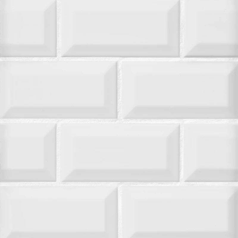Πλακάκι Bianco Beveled Glossy 10x20