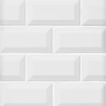 Πλακάκι Bianco Beveled Glossy 10x20