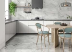 Πλακάκι Potomac Gris Pulido Α' 60x60 Γκρι Μαρμαριζέ Γυαλιστερό