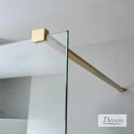 Διαχωριστικό Ντους Devon Iwis Walk In IW130C-211 130cm Χ 200cm Gold Brushed