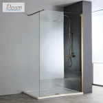 Διαχωριστικό Ντους Devon Iwis Walk In IW140C-221 140cm Χ 200cm Bronze Brushed