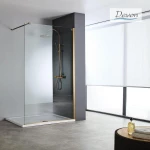 Διαχωριστικό Ντους Devon Iwis Walk In IW140C-221 140cm Χ 200cm Bronze Brushed