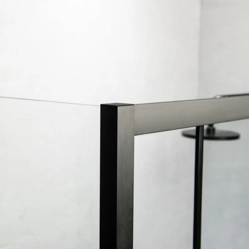 Ευθύγραμμη Καμπίνα Ντουζιέρας Devon Flow Slider 177-181x195cm Clear Glass SL2F180C-400 Black Matt