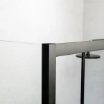 Ευθύγραμμη Καμπίνα Ντουζιέρας Devon Flow Slider 177-181x195cm Clear Glass SL2F180C-400 Black Matt