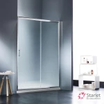 Ευθύγραμμη Καμπίνα Ντουζιέρας Starlet Slider 1+1 141-144 x 180 cm Fabric Χρωμέ