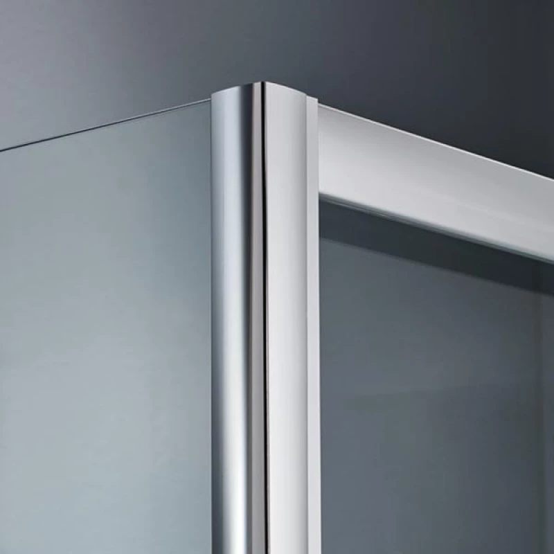 Ευθύγραμμη Καμπίνα Ντουζιέρας Starlet Slider 1+1 141-144 x 180 cm Fabric Χρωμέ
