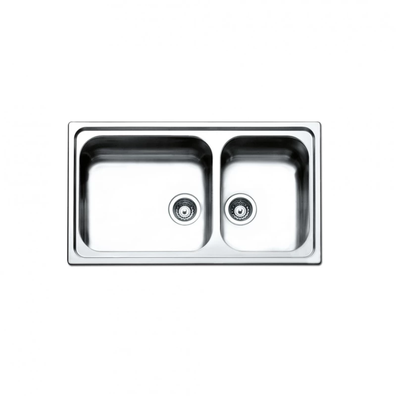 Νεροχύτης Κουζίνας Ανοξείδωτος Apell Linear 86Χ50 8520-112 Inox Σαγρέ