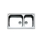 Νεροχύτης Κουζίνας Ανοξείδωτος Apell Linear 86Χ50 8520-112 Inox Σαγρέ
