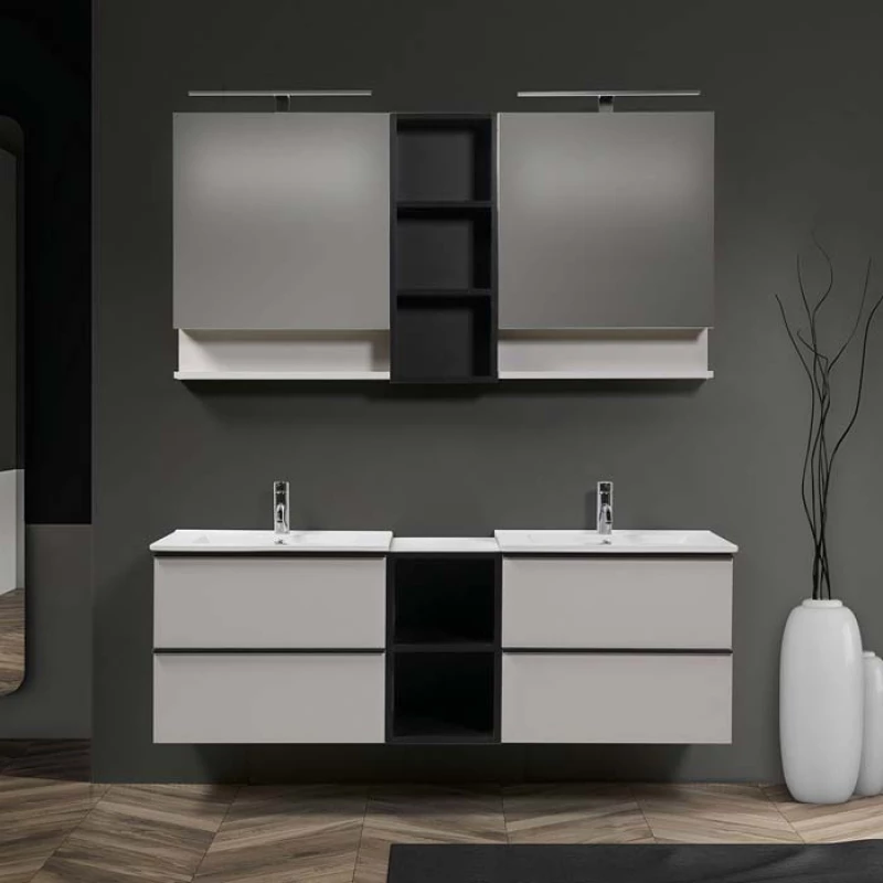 Ντουλαπάκι Βάσης Επίπλου Μπάνιου Mabo Olia 30 cm Laminate Χωρίς Πόρτα