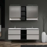 Ντουλαπάκι Βάσης Επίπλου Μπάνιου Mabo Olia 30 cm Laminate Χωρίς Πόρτα