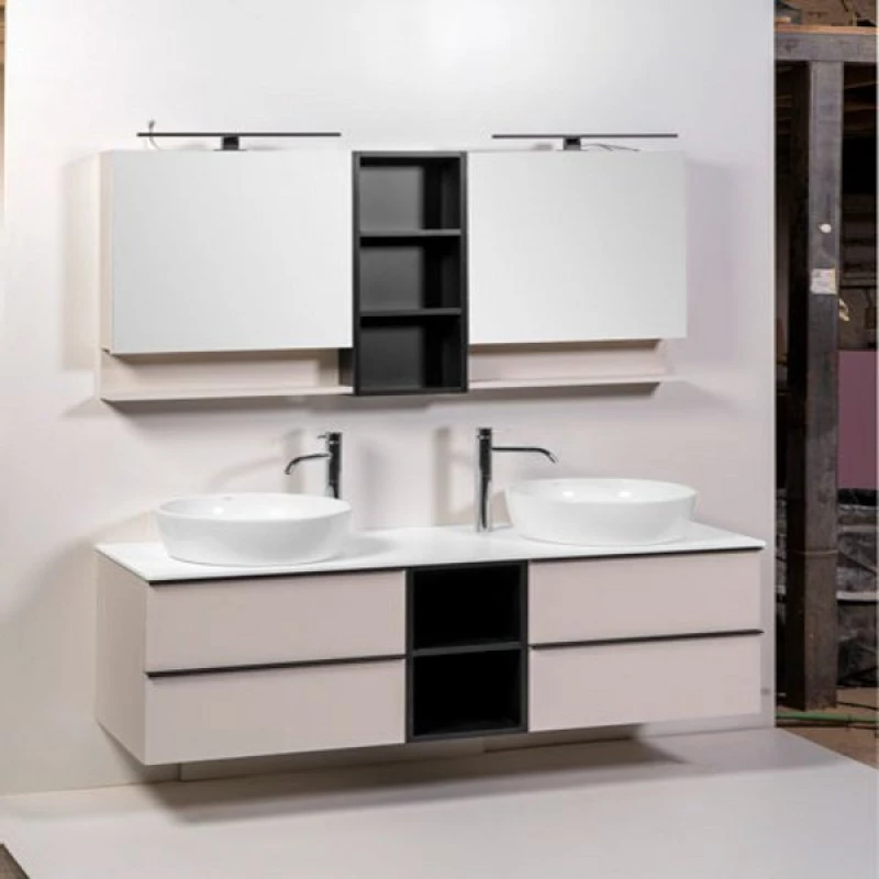 Ντουλαπάκι Βάσης Επίπλου Μπάνιου Mabo Olia 30 cm Laminate Χωρίς Πόρτα