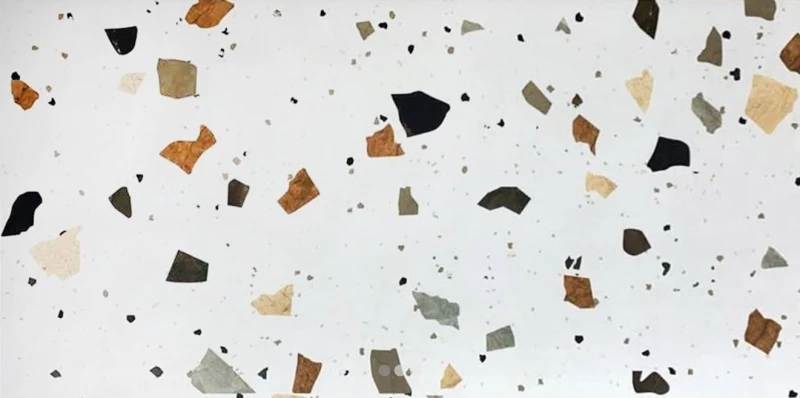 Πλακάκι Terrazzo White 60Χ120 A' Λευκό Ματ Μωσαϊκό