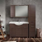 Βάση Επίπλου Μπάνιου Mabo Economy 55 cm Laminate Με Νιπτήρα