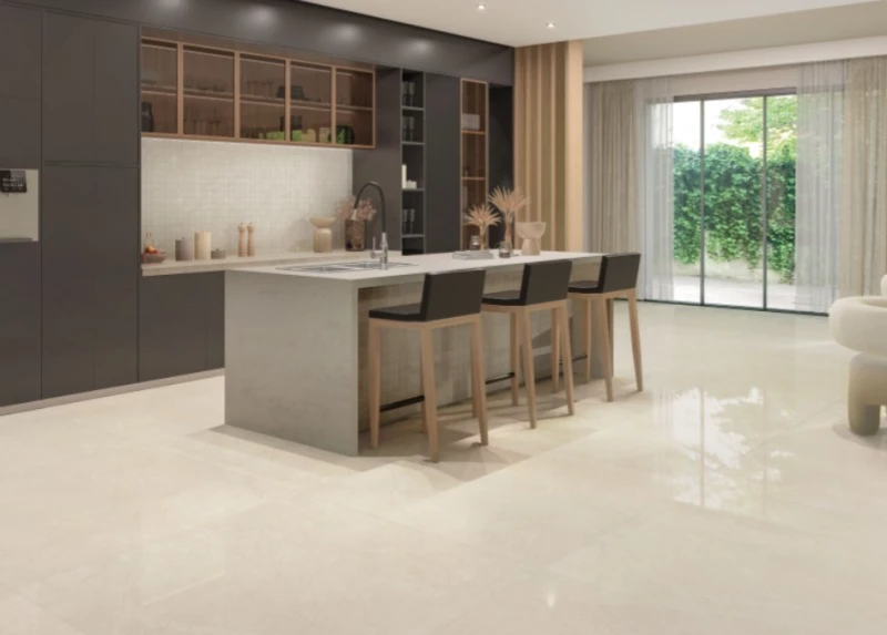 Πλακάκι Imperium Marfil Brillo 60.5x60.5 Μπεζ Μαρμαριζέ Γυαλιστερό
