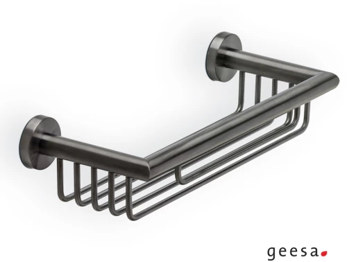 Επιτοίχια Σπογγοθήκη - Μπουκαλοθήκη Geesa Nemox 6514-410 Black Brushed