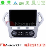 Nakamichi NAM5260 Series 4Core Android12 4+64GB Ford Mondeo 2007-2011 (Auto A/C) Navigation Multimedia Tablet 10" Με Carplay & Android Auto